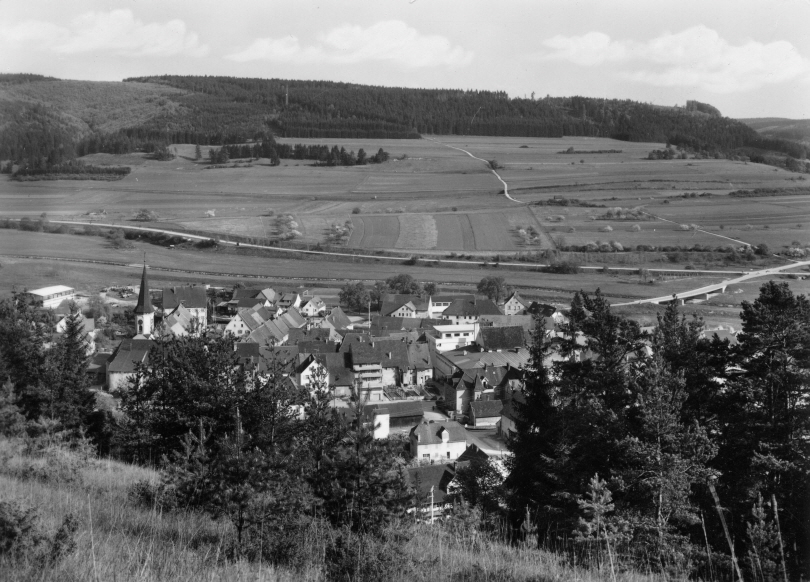 Blick vom Mettenberg in den 1960er Jahren