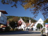 Blick von der Angerhalle in die Mittlere Gasse