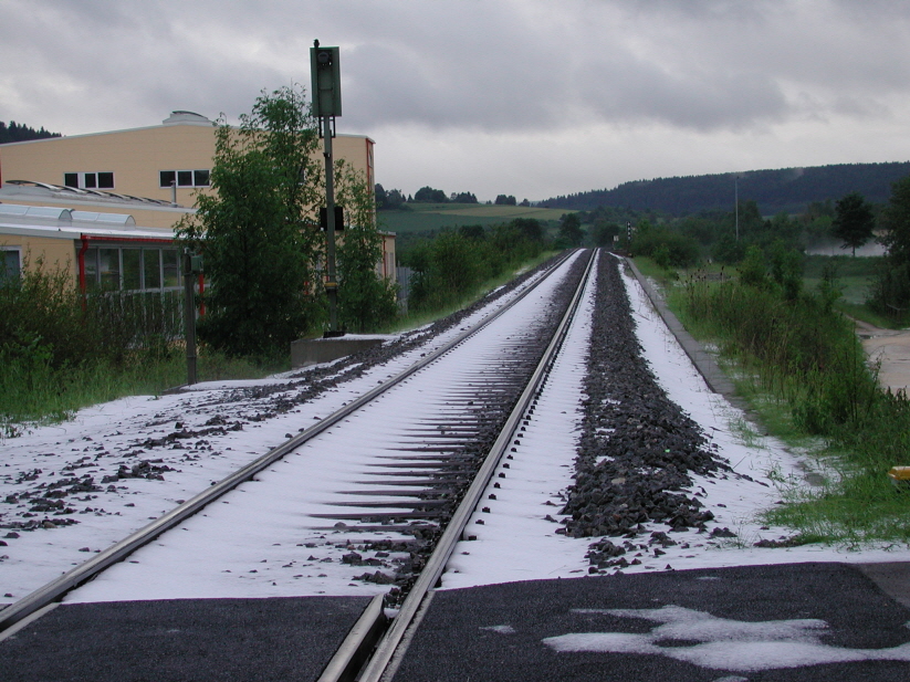 Bahnbergang bei Fa. Reisser