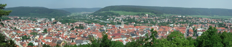 Ausblick vom Honberg auf Tuttlingen