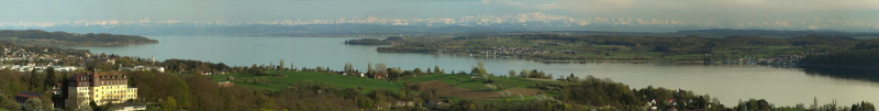 Blick von einer Anhhe bei Hdingen auf den berlinger See