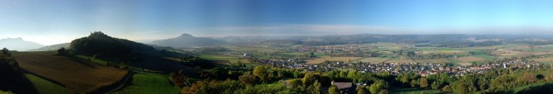 Aussicht vom Katzenbuckel bei Mhlhausen